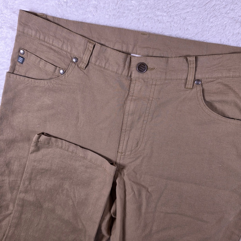 Free Fly 5400 Viscose Stretch Canvas Men 34x32 Beige 5-Pocket Pant